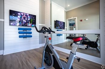 Fitness studio with spin room